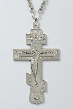3380021 Крест иерейский мельхиор