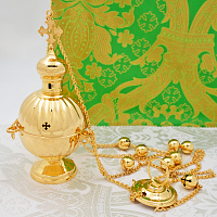 2.7.2997лп Кадило латунное в позолоте