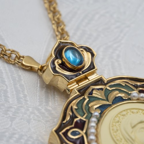 2.7.2620лп-11/1лп-К-М Архиерейский наперсный комплект в позолоте фото 5 2.7.2620лп-11/1лп-К-М Архиерейский наперсный комплект в позолоте фото 5