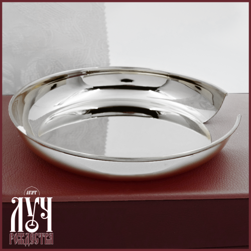 2.7.0802л Тарелица для просфор латунная в серебрении 2.7.0802л Тарелица для просфор латунная в серебрении