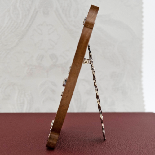 2.78.0923л Икона настольная латунная Святитель Василий Великий фото 3