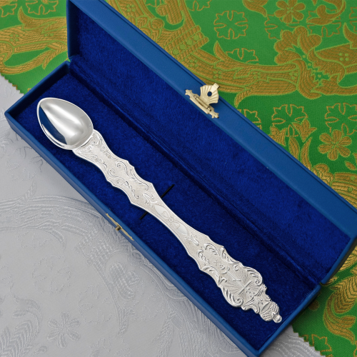 2.7.2556л Лжица латунная в серебрении фото 5 2.7.2556л Лжица латунная в серебрении фото 5