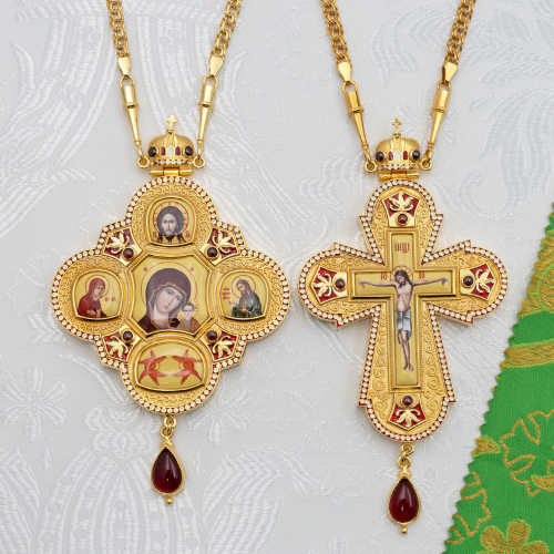 2.7.2632лнпэ-2/1лп-К Архиерейский наперсный комплект 2.7.2632лнпэ-2/1лп-К Архиерейский наперсный комплект