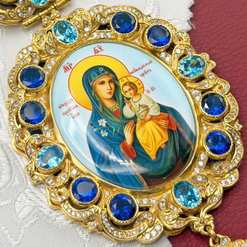 2.7.0653лп-2 Панагия латунная в позолоте без цепи фото 4 2.7.0653лп-2 Панагия латунная в позолоте без цепи фото 4