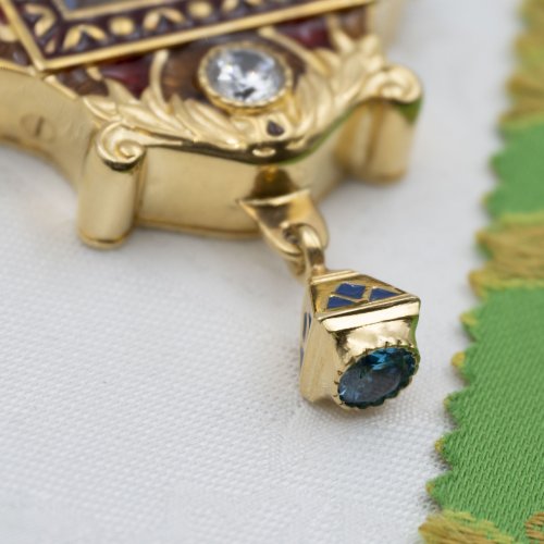 2.7.2708лп-18/155лп-К-М Архиерейский комплект наперсный латунный в позолоте фото 10