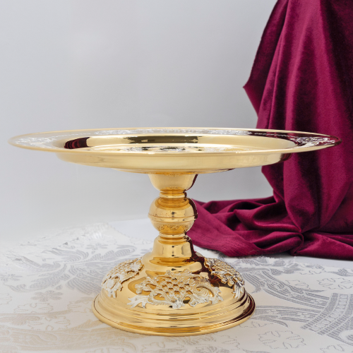 2.7.2759клп-18-К/7 Евхаристический комбинированый набор с фрагментарным серебрением на 1л фото 13