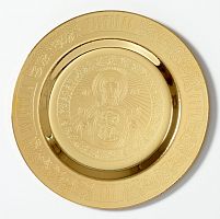3220086 Блюдо для потира золочение