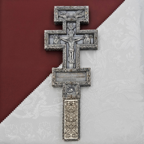 2.7.0949лр Крест Напрестольный латунный в серебрении
