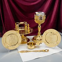 2.7.0893лп-2-К/7 Евхаристический набор на 0.5 л с мельхиоровой чашей