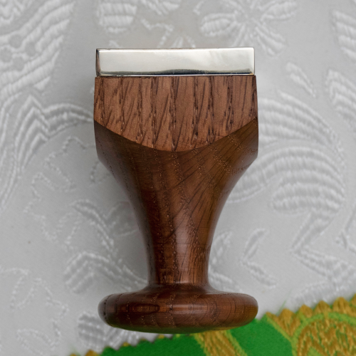 2.7.0518л Печать для просфор латунная в серебрении (квадратная) фото 2 2.7.0518л Печать для просфор латунная в серебрении (квадратная) фото 2