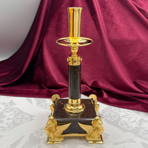 2.7.2664лпч-К Набор напрестольный - лампада и подсвечники в позолоте с акриловыми ножками фото 11