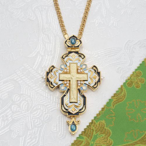 2.7.2620лп-11/1лп-К-М Архиерейский наперсный комплект в позолоте фото 8 2.7.2620лп-11/1лп-К-М Архиерейский наперсный комплект в позолоте фото 8