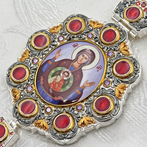 2.7.0987лфэ-2/41лп Панагия латунная в позолоте и серебрении фото 6 2.7.0987лфэ-2/41лп Панагия латунная в позолоте и серебрении фото 6