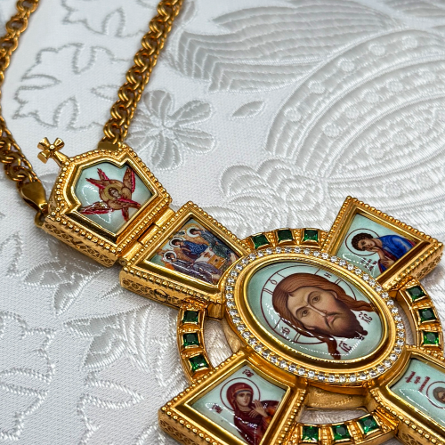 2.10.0400лп-2/1лп Наперсный латунный крест фото 6 2.10.0400лп-2/1лп Наперсный латунный крест фото 6