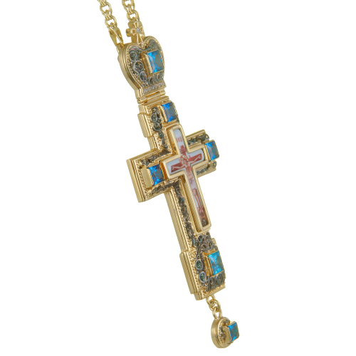 2.10.0157лпр-2/1лп Крест наперсный в позолоте фото 2 2.10.0157лпр-2/1лп Крест наперсный в позолоте фото 2