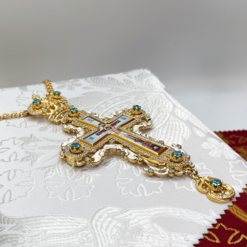 2.10.0547лп-2/1лп Крест наперсный в позолоте фото 7