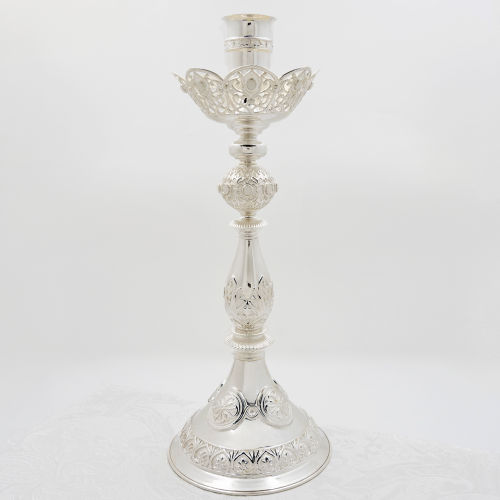 2.7.2653л Примикирий латунный с белыми камнями в серебрении 2.7.2653л Примикирий латунный с белыми камнями в серебрении