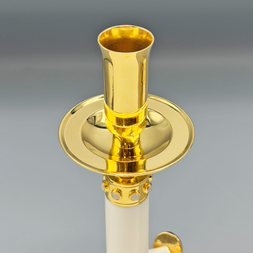 2.7.2663лпч Подсвечник в позолоте с акриловой ножкой фото 7