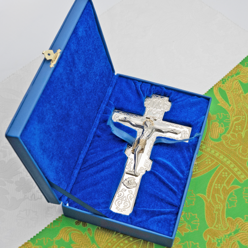 2.7.0707л Крест Требный латунный в серебрении фото 3 2.7.0707л Крест Требный латунный в серебрении фото 3