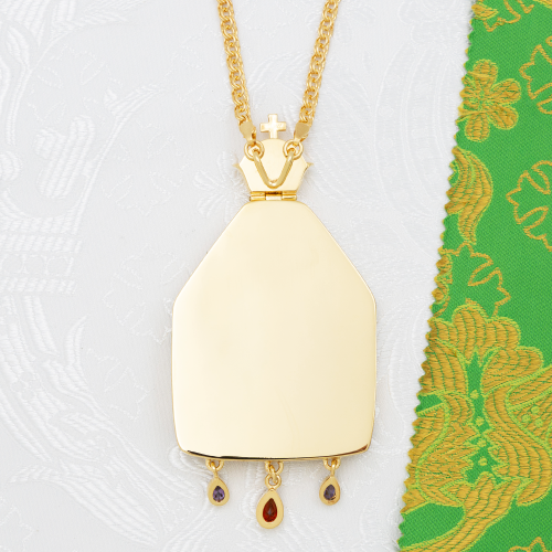 2.7.1634лп-2/1лп-К Архиерейский наперсный комплект в позолоте фото 7