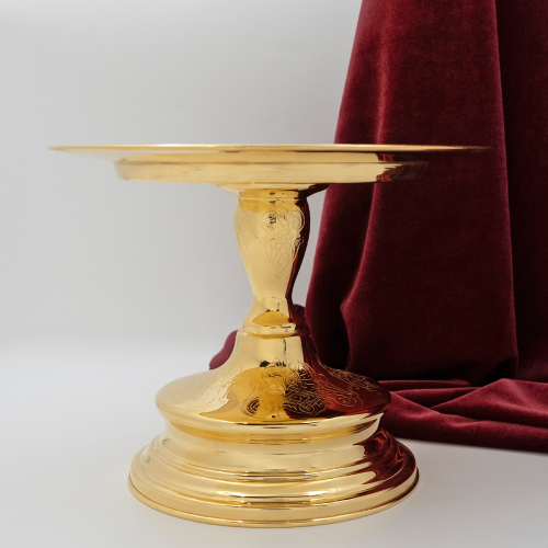 2.7.1808лп Дискос латунный в позолоте фото 8 2.7.1808лп Дискос латунный в позолоте фото 8