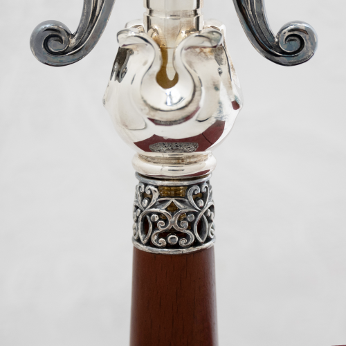 2.7.2065лр Лампада напрестольная в серебрении с патинированием фото 8