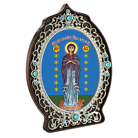 2.78.0908л Икона латунная Луганская Божия Матерь