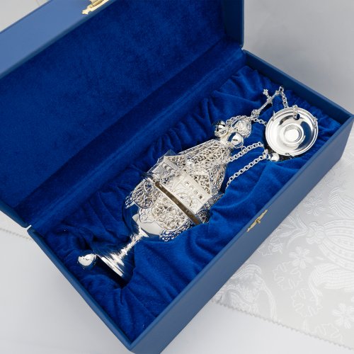 2.7.1097л Кадило латунное в серебрении фото 3 2.7.1097л Кадило латунное в серебрении фото 3