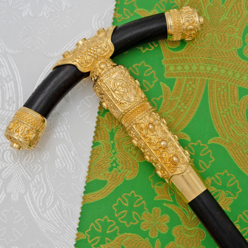 2.7.0918лп Посох латунный в позолоте фото 10 2.7.0918лп Посох латунный в позолоте фото 10