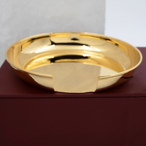 2.7.0802лп Тарелица для просфор латунная в позолоте фото 6 2.7.0802лп Тарелица для просфор латунная в позолоте фото 6