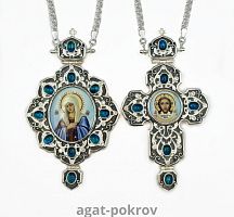 ( 2.7.1675лр-2/1л-К )( Панагия с цепью )( Юв. Сплав )