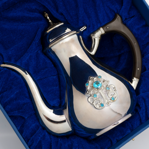 2.7.0829л-5 Чайник для теплоты латунный с ручкой фото 5