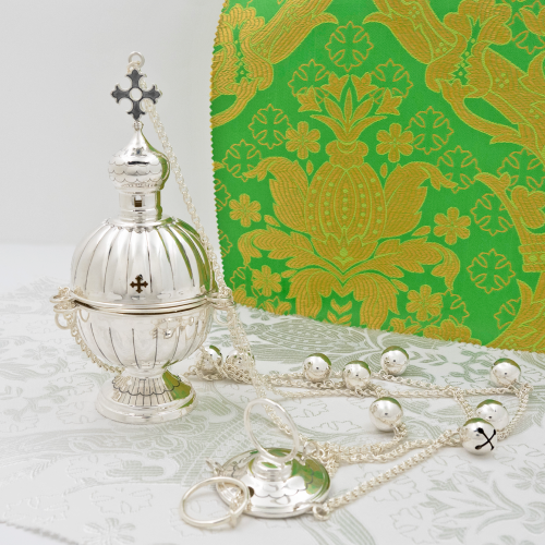 2.7.2997лр Кадило латунное с патинированием в серебрении 2.7.2997лр Кадило латунное с патинированием в серебрении