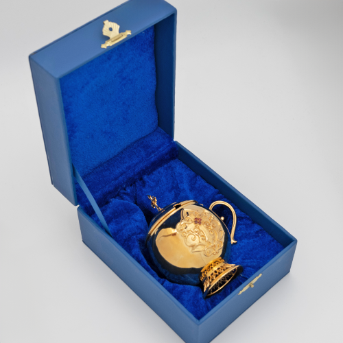 2.7.0684лп Ладанница латунная в позолоте фото 3