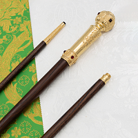 2.7.1719лп Посох латунный со вставками в позолоте