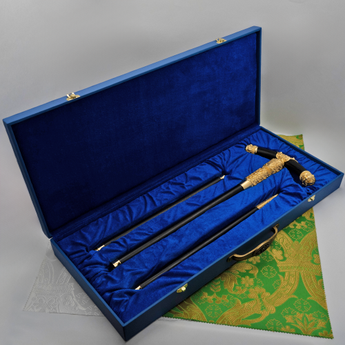 2.7.0918лп Посох латунный в позолоте фото 7 2.7.0918лп Посох латунный в позолоте фото 7