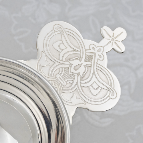 2.7.2770л Корец латунный в серебрении фото 3