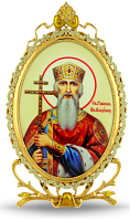 2.78.0395 Икона серебряная Святой равноап. Князь Владимир