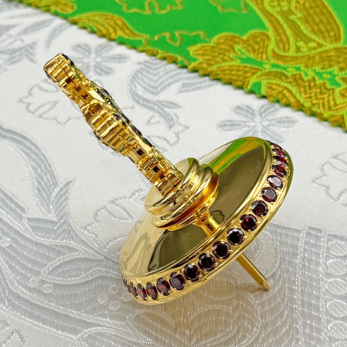 2.7.2617лп Крест на митру латунный в позолоте фото 5 2.7.2617лп Крест на митру латунный в позолоте фото 5