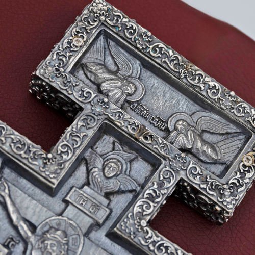 2.7.0949лр Крест Напрестольный латунный в серебрении фото 7