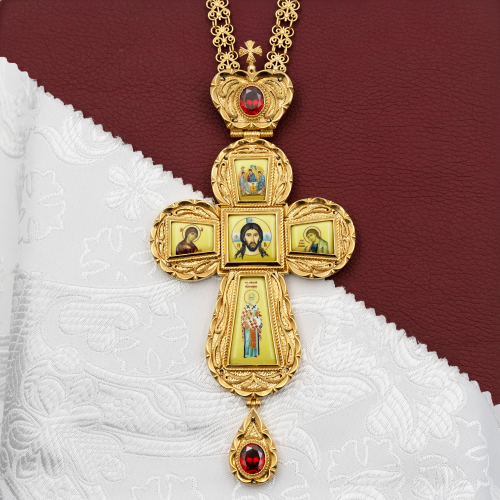 2.10.0021лп-2/1лп Крест наперсный в позолоте