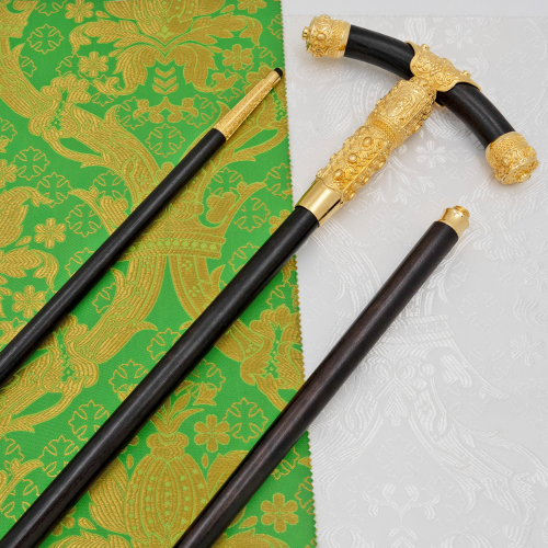 2.7.0918лп Посох латунный в позолоте 2.7.0918лп Посох латунный в позолоте