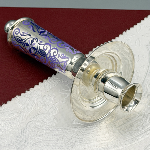 2.7.0747л Подсвечник латунный в серебрении фото 6 2.7.0747л Подсвечник латунный в серебрении фото 6