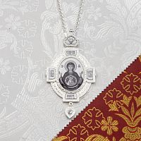 2.7.1590л-2/1л Панагия латунная с цепью