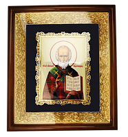 2.14.0162лп-5 Икона  настенная  -  святитель Николай Чудотворец.