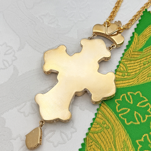 2.10.0369лпр-2/1лп Наперсный крест в позолоте фото 6 2.10.0369лпр-2/1лп Наперсный крест в позолоте фото 6