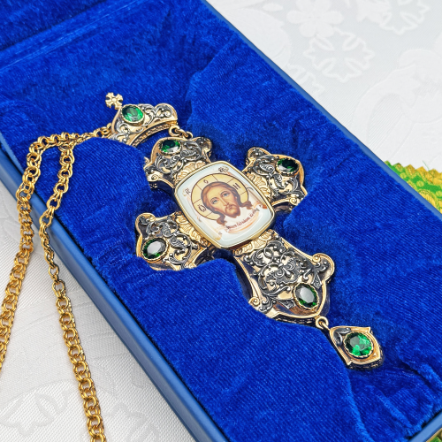 2.10.0369лпр-2/1лп Наперсный крест в позолоте фото 7 2.10.0369лпр-2/1лп Наперсный крест в позолоте фото 7