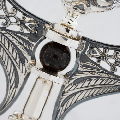 2.7.2065лр Лампада напрестольная в серебрении с патинированием фото 6