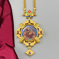 2.7.2825лпэ-2/160лп Панагия латунная в позолоте