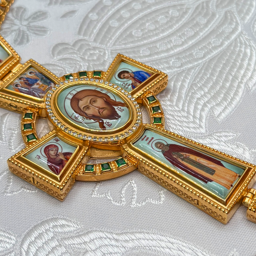 2.10.0400лп-2/1лп Наперсный латунный крест фото 5 2.10.0400лп-2/1лп Наперсный латунный крест фото 5